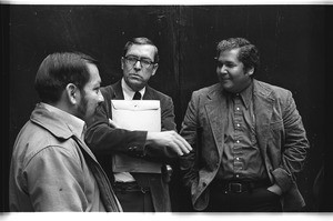 3 grandes: Tomás Ybarra-Frausto, Rolando Hinojosa, Tomás Rivera, 1973