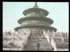 Priest visiting Temple of Heaven, China, ca. 1920-1940
