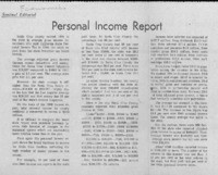 Personal income report