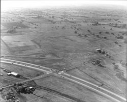 Aerial photographs of Wright Road and Highway 12, Santa Rosa, California, 1966