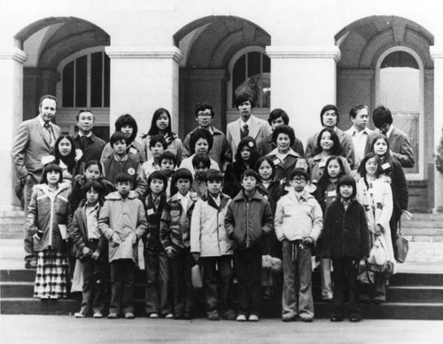 Group of Chinese American students from Castelar School
