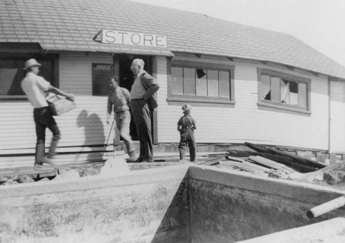 Front of Point Mugu Store After 1939 Storm