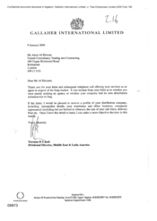 [Letter from Norman BS Jack to Amin Al Khirsan regarding the company's profile]