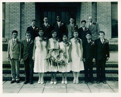 Stockton - Schools: Hazelton: Graduating students, January 1932