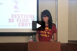 Elida Becerra reads from her poems, 2010