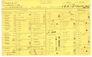 WPA household census for 330 S FLOWER, Los Angeles