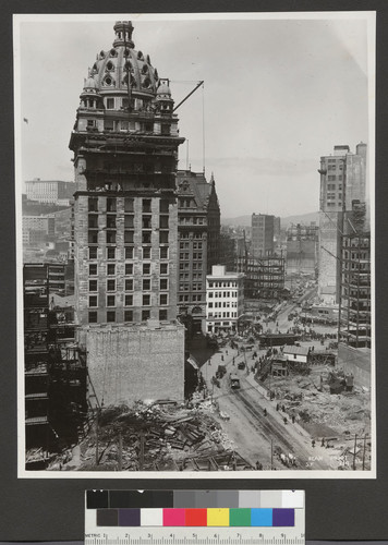 [Call Building and intersection of Market, Third, Kearny and Geary Sts. During reconstruction.]