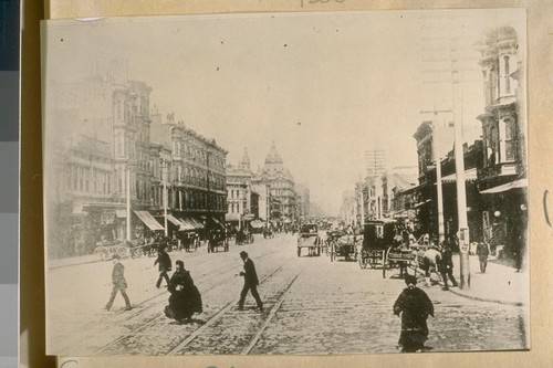 East on Market St. from 6th St. in 1886