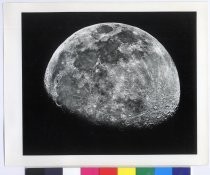 Photograph of moon through Lick Observatory telescope