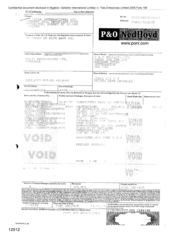 [Bill of lading from Gallaher International Limited to P & O Nedlloyd Ltd for port to port shipment]