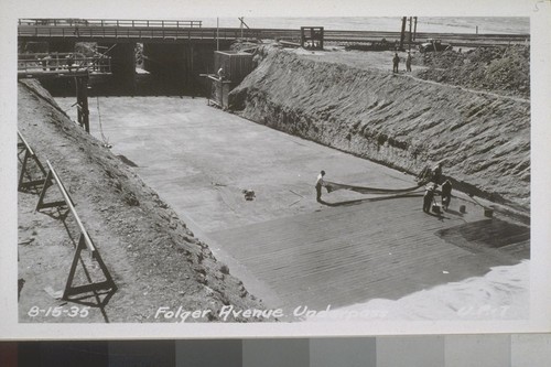 Folger Avenue Underpass, Precast Slabs, West Approach Underpass, East Approach, 1935--No. 1-43