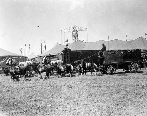 Foley and Burk Combined Show wagons