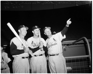 Baseball--Dodgers versus St. Louis Cardinals, 1958