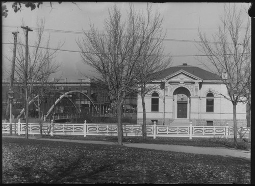 Free Library Building by the old Truckee Bridge, Reno, Nevada
