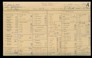 WPA household census for 219 S CLAY, Los Angeles