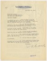 Letter from William Randolph Hearst to Julia Morgan, September 23, 1932