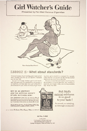 Girl Watcher's Guide Presented by Pall Mall Famous Cigarettes