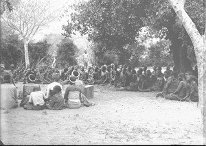 Outdoor worship service, Ricatla, Mozambique, 1897