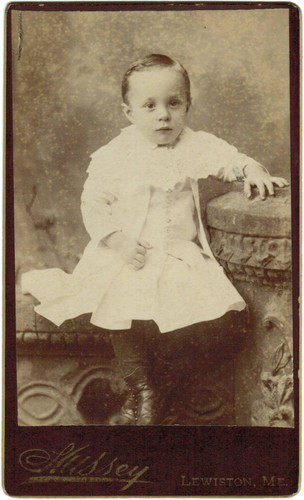 Photo of William C. Lee, son of Orange merchant E.T. Lee, 1886