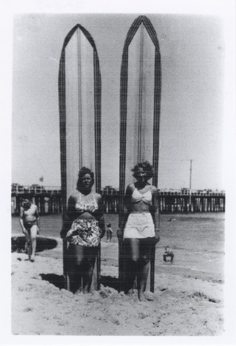 Shirley Templeman, Pat Collings at Cowell Beach
