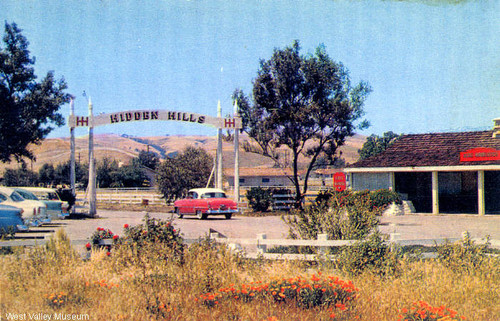 Entrance to Hidden Hills, circa 1953