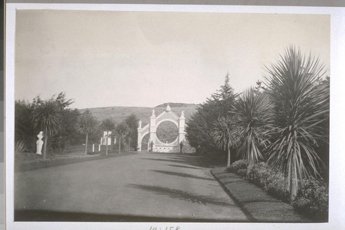 Sutro Gardens, inside gates, looking east, ca. 1888