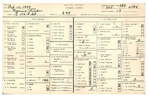 WPA household census for 374 EAST 116TH STREET, Los Angeles County