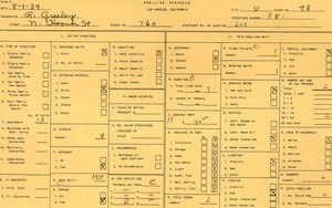 WPA household census for 760 N HOOVER, Los Angeles