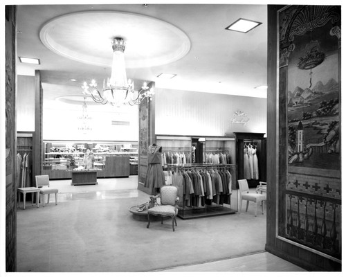 Women's Clothing Department Inside the I. Magnin & Co. Department Store