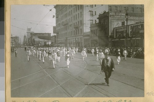 N.S.G. [Native Sons of the Golden] West Parade, Sept. 9th, 1920. Market St. East from 9th St