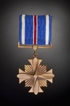 Distinguished Flying Cross Medal awarded to Captain Samuel L. Washington