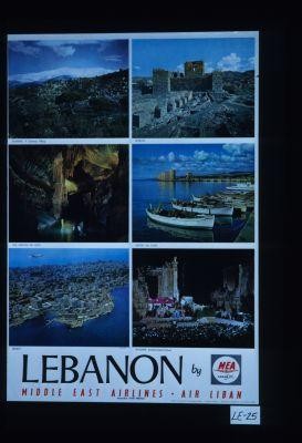 Lebanon, by Middle East Airlines--Air Liban, associees d'Air France