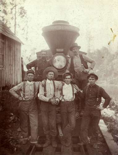 Men by train