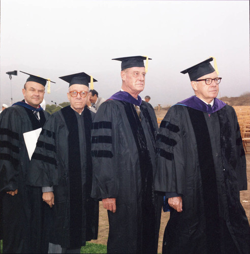 Procession at the dedication of Malibu campus and William Banowsky's inauguration, 1970
