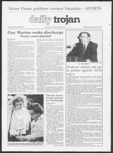 Daily Trojan, Vol. 100, No. 39, October 25, 1985