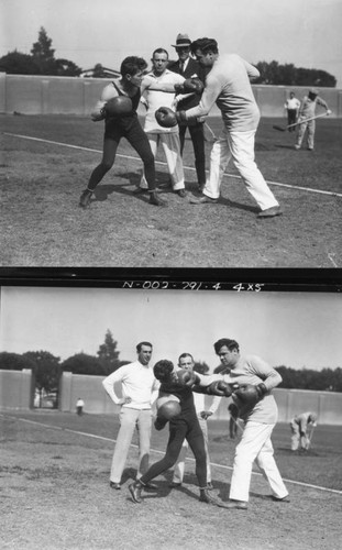 Babe Ruth boxing, views 3-4
