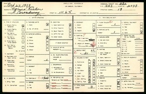 WPA household census for 11165 SOUTH BROADWAY, Los Angeles County