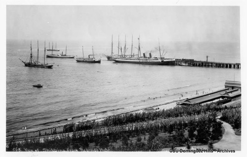 View of shipping from Redondo Hotel