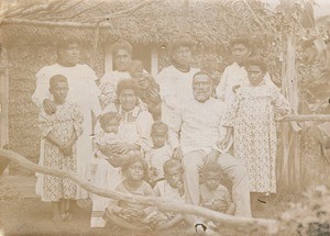 Kanak family, in New Caledonia