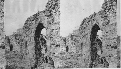 Crusader ruins at Athlit Palestine