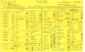 WPA household census for 325 S FLOWER, Los Angeles