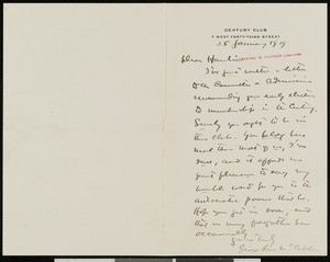 George Barr McCutcheon, letter, 1919-01-25, to Hamlin Garland