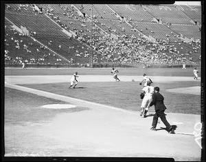 Baseball--Dodgers versus Giants, 1958
