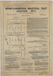 Plat of Wright & Kimbrough Industrial Tract Addition No. 1