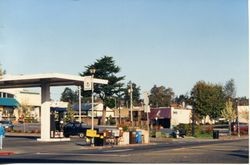 Sebastopol, California, North Main Street at McKinley looking northwest at Wilton Avenue and further Keating Avenue, about 2000