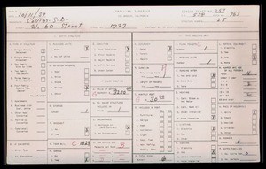 WPA household census for 1727 W 60TH STREET, Los Angeles County