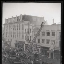 Fire at Alexander Print Shop, 1018 5th Street, 1950