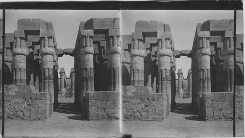 The Colonnaded Vestible Temple of Luxor, Egypt