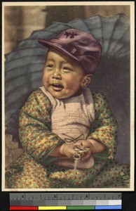 Baby with keys, China, ca.1920-1940