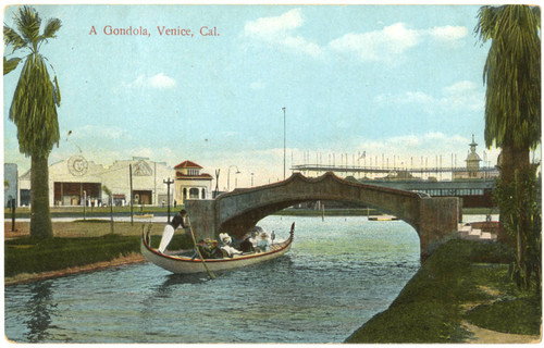 A Gondola, Venice, Cal
